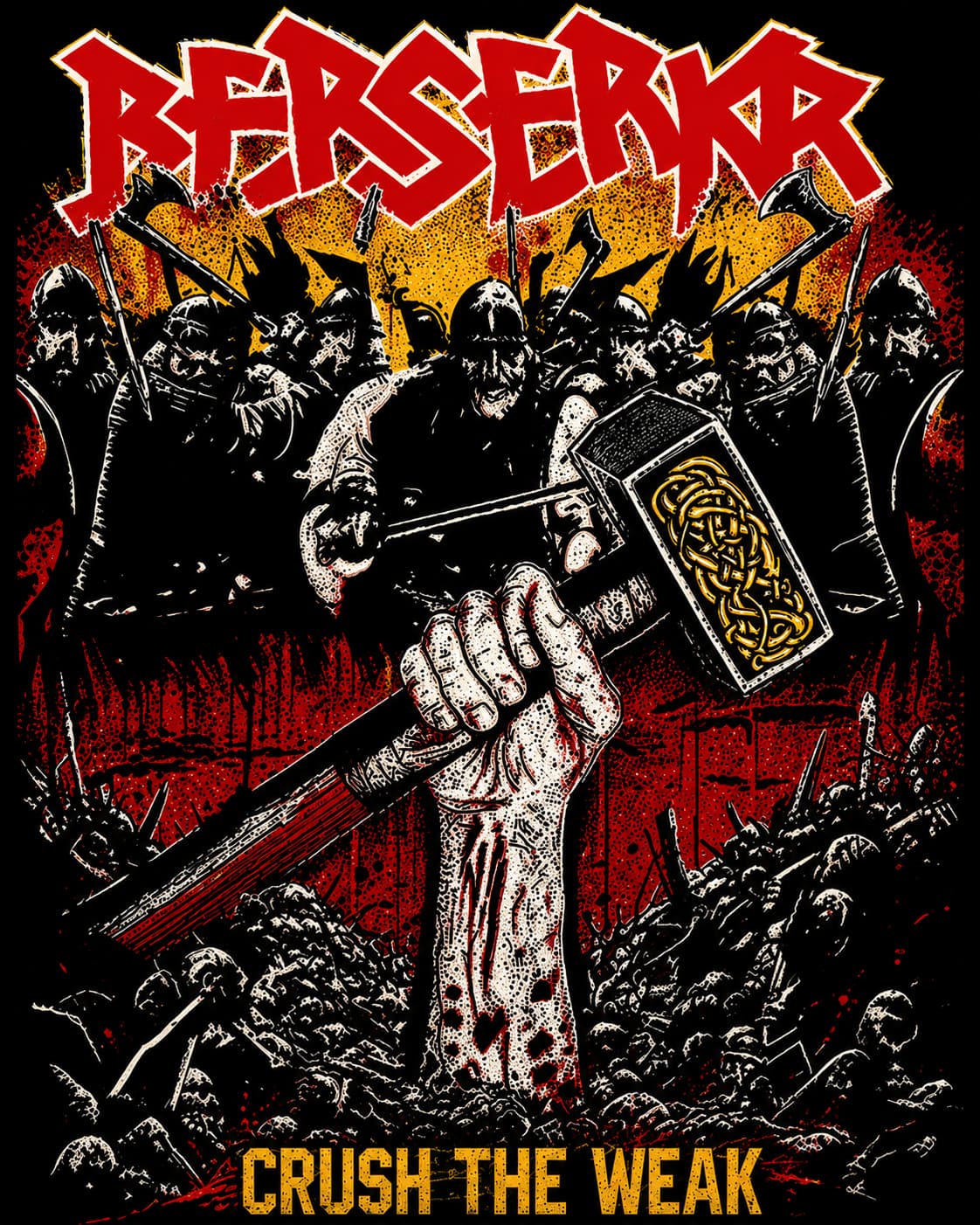 Berserker - Crush The Weak Girly T-Shirt